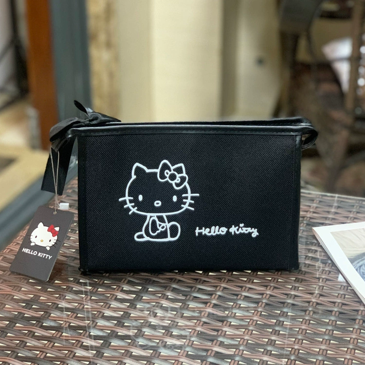 Hello Kitty, косметичка с бантом, ручка-ремень, стиль Кореи