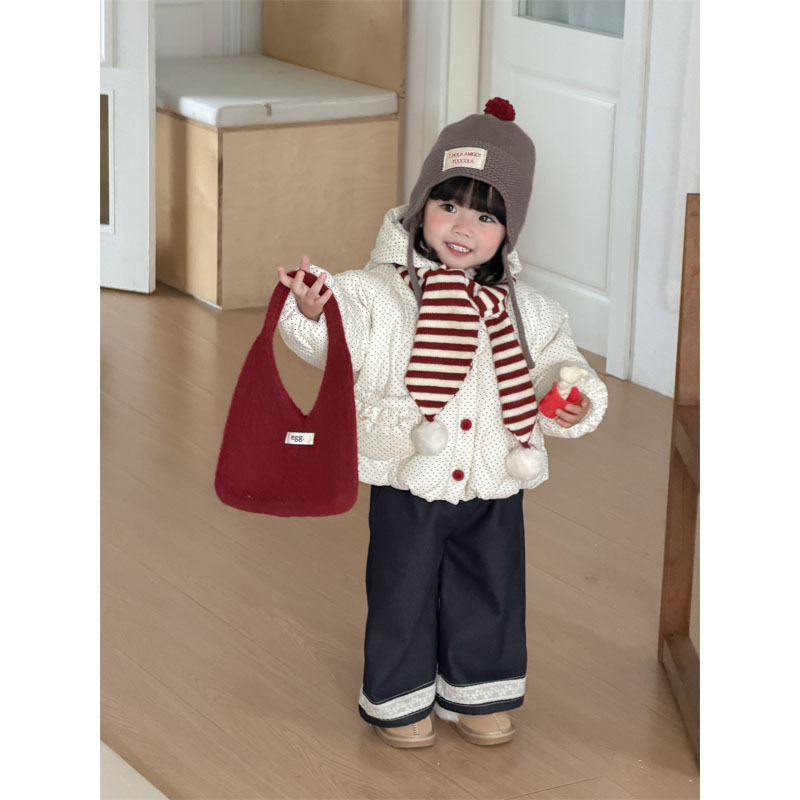 儿童棉服新款 可爱连帽外套女童冬季夹棉加厚保暖上衣 韩版外出服