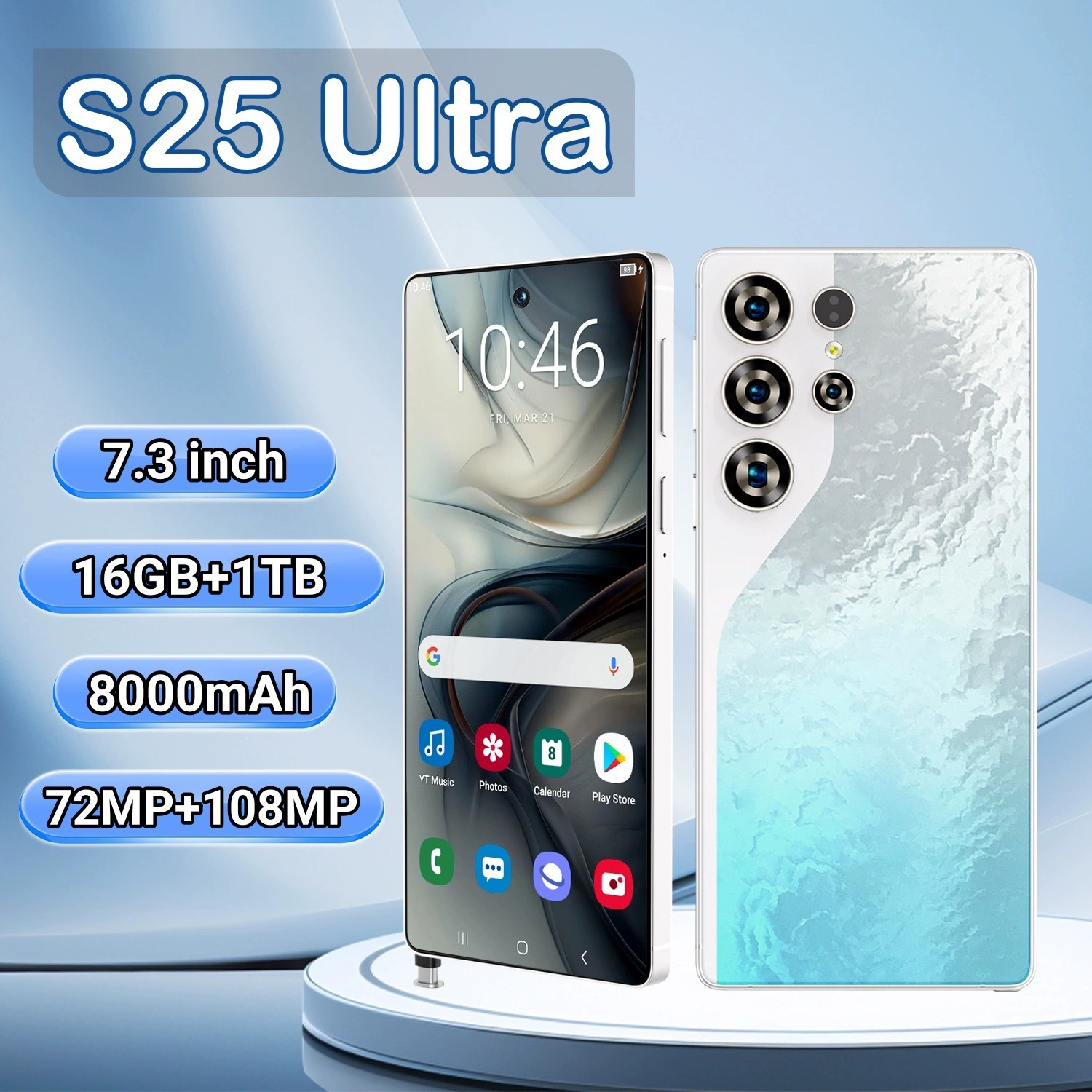 Мобильный телефон Cugo S25 Ultra с встроенным стилусом, 4G, 6.75" большой экран, 3+64 ГБ, эксклюзивная международная версия