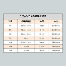 厂家供应LED灯板5730线性BCQ系列贴片光源铝基球泡光源板速卖通