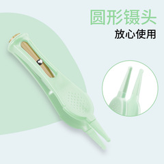 廠家批發嬰兒用品圓頭夾子兒童發光鼻屎夾寶寶可視耳屎夾鑷子