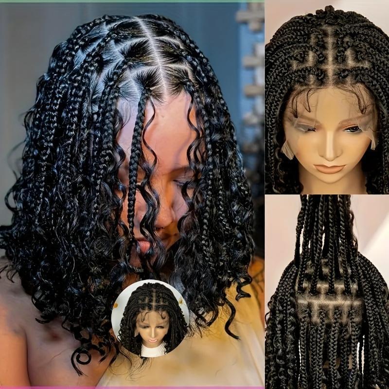 Elegant Full Lace Goddess Wig Medium Length Curly Woven|undefined