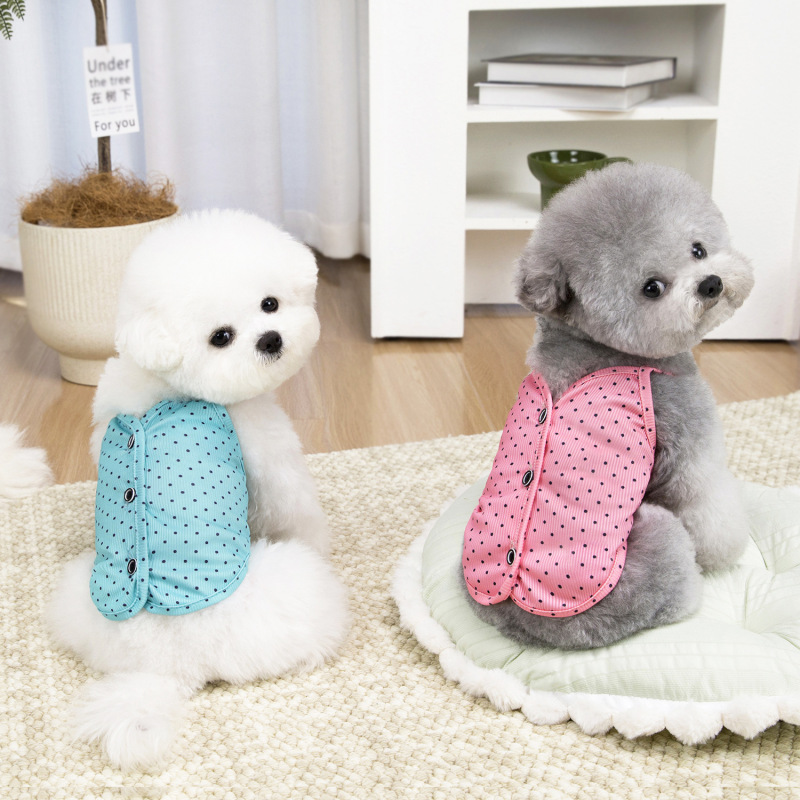 Pet Clothes Spring and Summer Vest Dog Clothes Cat Bichon Teddy Small Dog Summer Cute Sweet Cool Cardigan Pet Clothes Spring and Summer Vest Dog Clothes Cat Bichon Teddy Small Dog Summer Cute Sweet Cool Cardigan