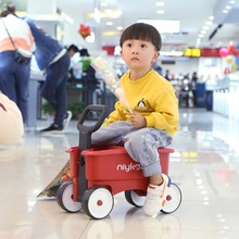 儿童四合一购物车 宝宝可坐骑可滑四轮滑行车1-6岁男女孩溜溜童车