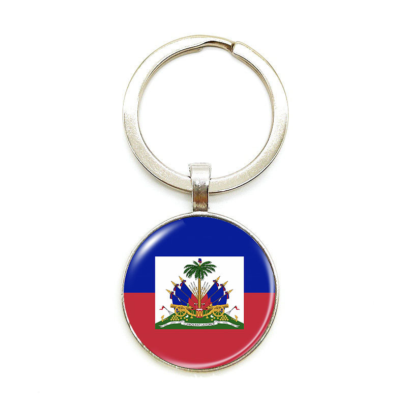 Copa del Mundo 2026 llaverera 48 banderas nacionales insignia colgante Estados Unidos, Canadá, México nuevos productos transfronterizos llaves de metal creativas