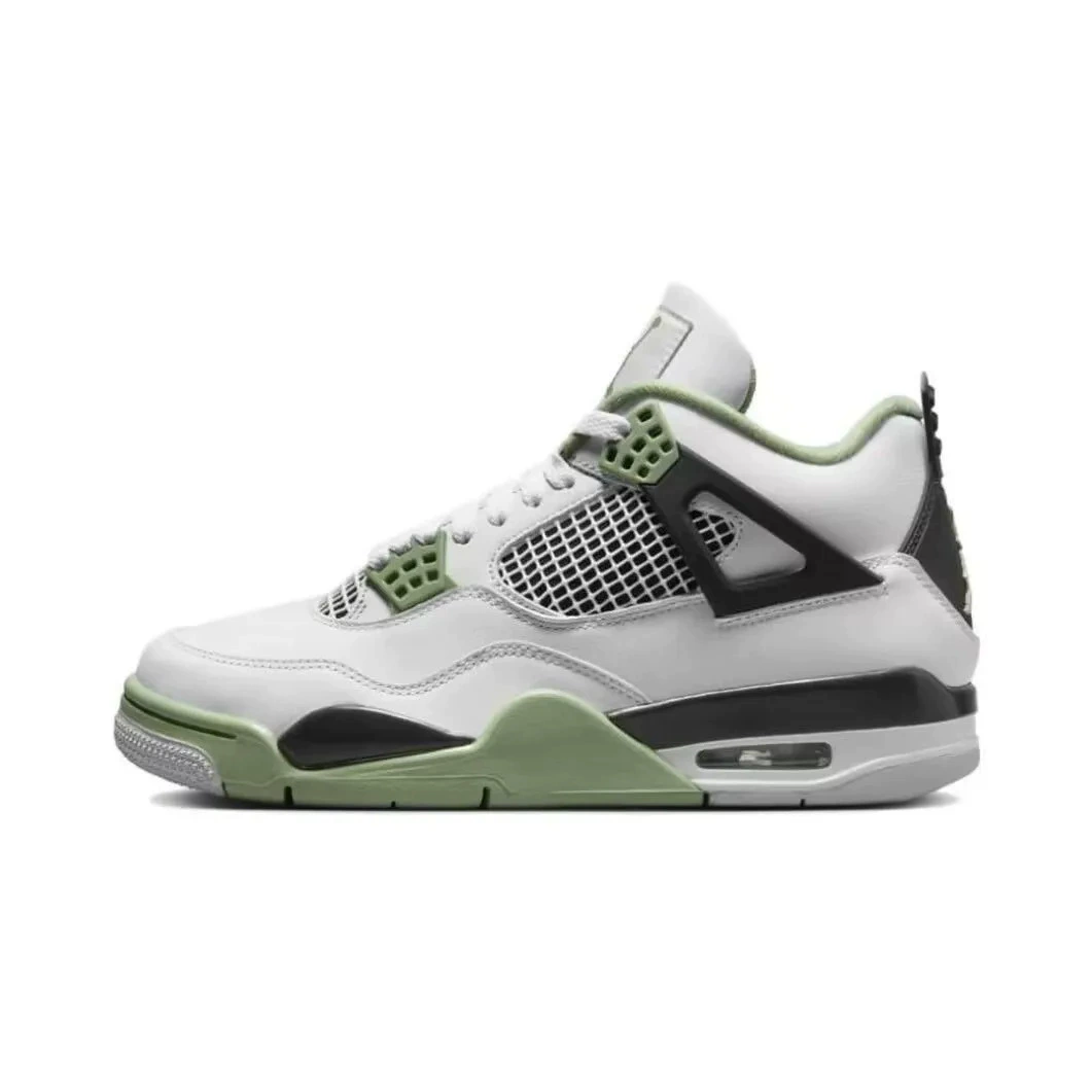 Баскетбольные кроссовки (Air Jordan) унисекс, белая противоскользящая подошва, мягкая пятка