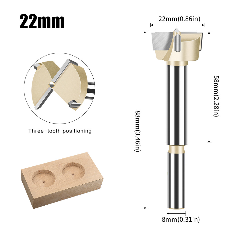 Abridor de agujero para trabajar la madera taladro alargado redondo de plástico taladro de puerta de madera perforación de madera agujero de apertura dispositivo de excavación