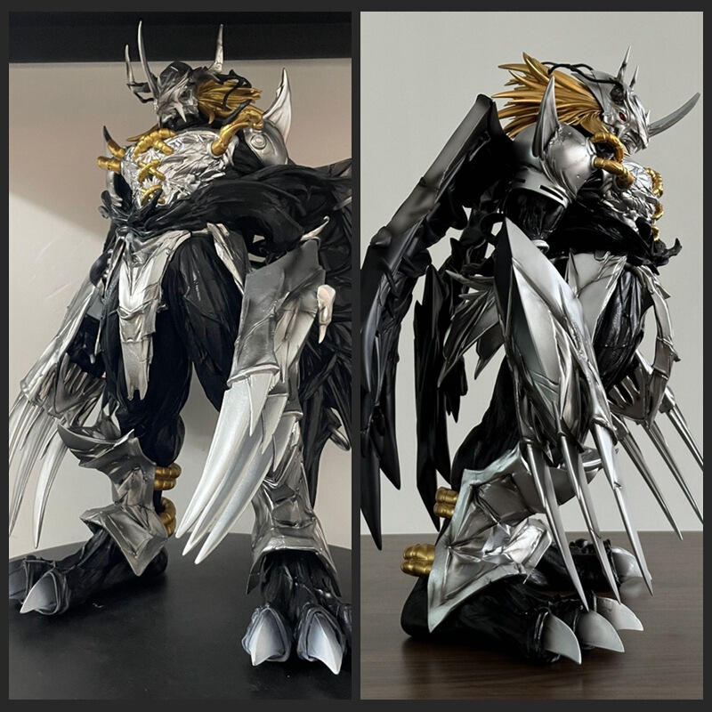 Digital Baby MT Steel Fighting Super Large Dark Tyrannosaurus Rex Model Statue Ornaments Boxed Handset