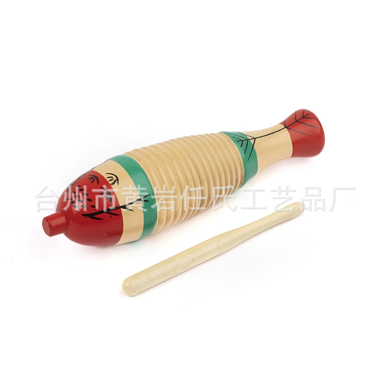 Деревянная рыбка детское просвещение музыкальный инструмент стук развивающая игрушка