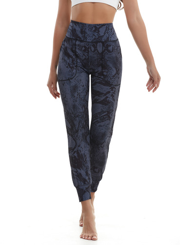 Digital printing camouflage yoga pants for women with pockets, high-waisted, tight-fitting, abdominal-toning fitness sports long pants