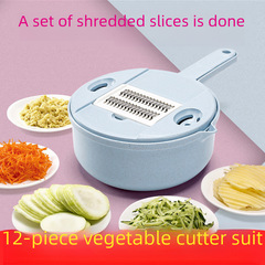 Creative kitchen daily necessities, potato shredded vegetables, artifact, household shredded grater, sliced, diced flower grater, grater
