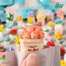 迷你可爱花卉盆栽盲袋微景观玫瑰花模型摆件哄女友潮玩情人节礼物