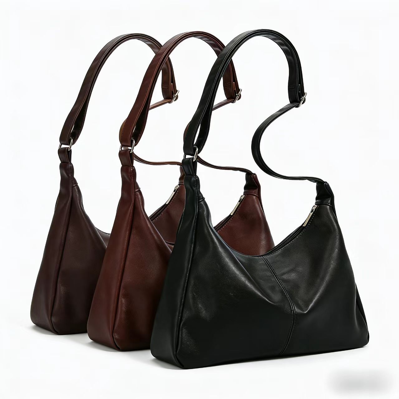 New Maillard Crossbody Handbag Shoulder Bag Soft Texture Large Capacity Tote Bag Retro Versatile Women's Bag