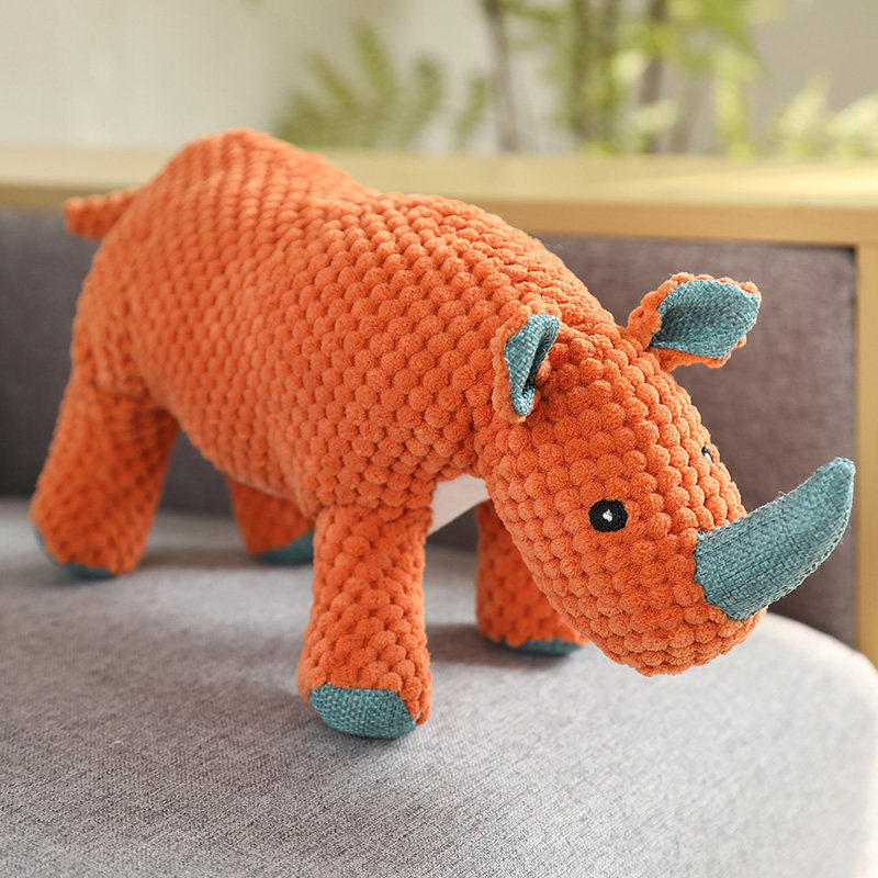 Corgi Golden Retriever lindo dinosaurio suministros para mascotas interactivo alivio tapado Juguete de perro transfronterizo sonido de felpa molar resistente a los mordiscos