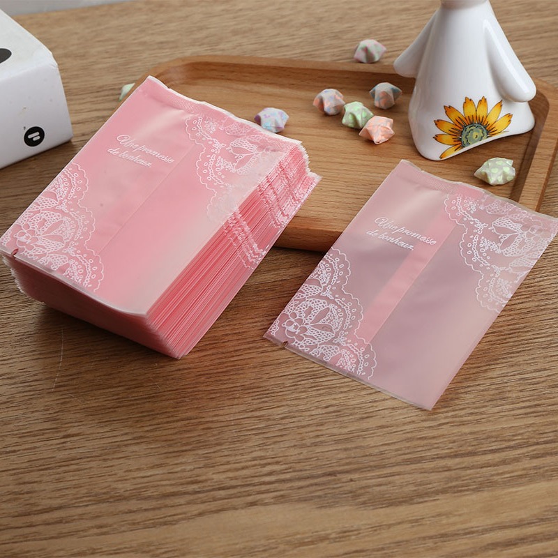 金色蕾丝白底磨砂机封袋月饼雪媚娘蛋黄酥包装袋子礼袋密封烘培