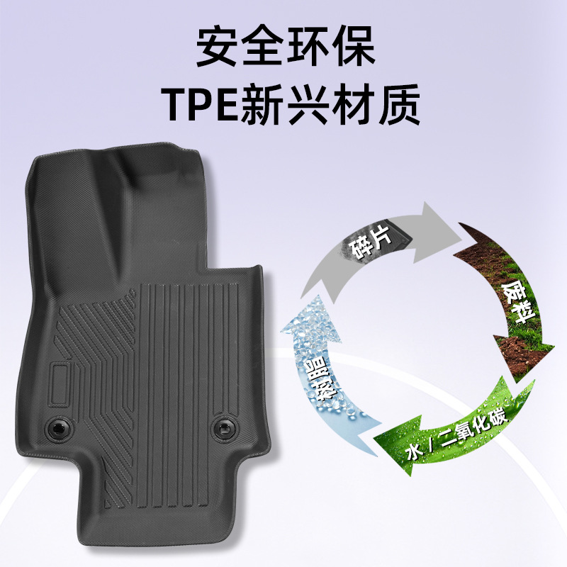 Aplicable a TOYOTA RAV4 2013 - 2025 3D todo el tiempo TPE cojín de pie cojín de colateral