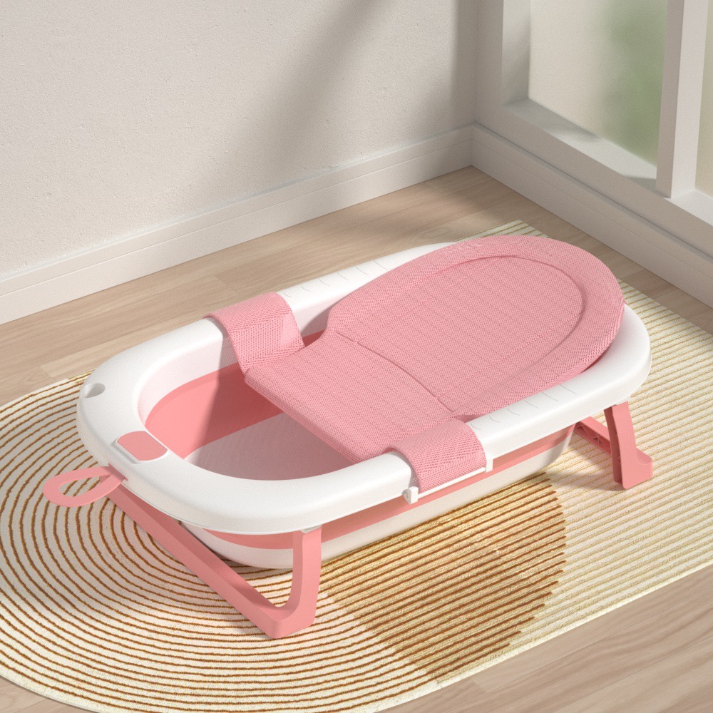 Baño para bebés Baño plegable para bebés Los niños recién nacidos pueden sentarse y acostarse Baño grande para niños