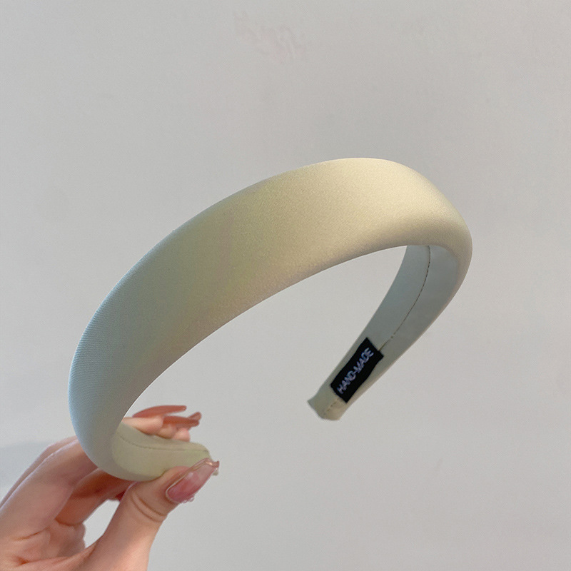 ins ~ sensación de alta calidad esponja banda de cabello para mujeres bordes anchos cabeza de cráneo alto simple abrazadera de cabello red rojo 2023 nueva cabeza