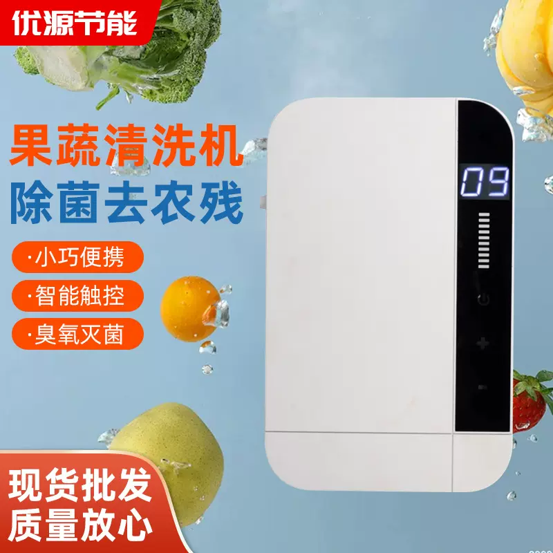 果蔬清洗机600mg臭氧发生器家用厨房消毒洗菜机食材净化机跨境