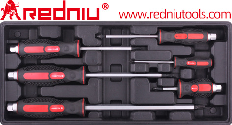 穿心按摩柄十字带磁螺丝刀汽修五金工具套装