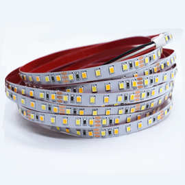 直销led2835双色温灯带灯箱低压12v三色120软灯带化妆镜灯条