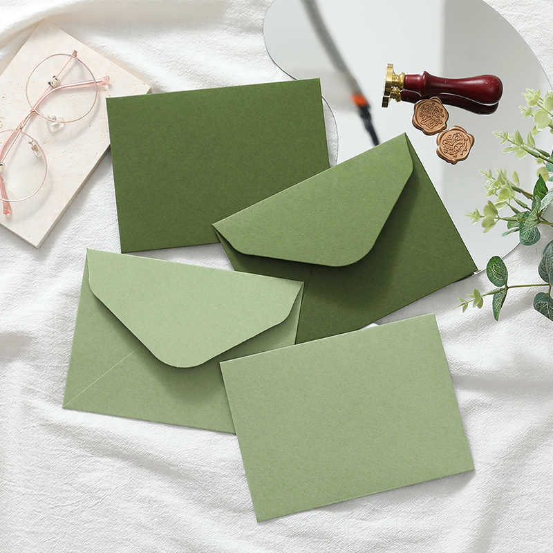 Nuevo aguacate verde oliva verde pequeño fresco Sen departamento de literatura y arte boda engrosado Día de la Madre Día de San Valentín 520 sobre