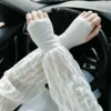Beige, puff sleeves