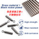 Cross-border wholesale Luya straight socket copper tube black competitive fishing line fixed tube fishing supplies fishing gear small accessories