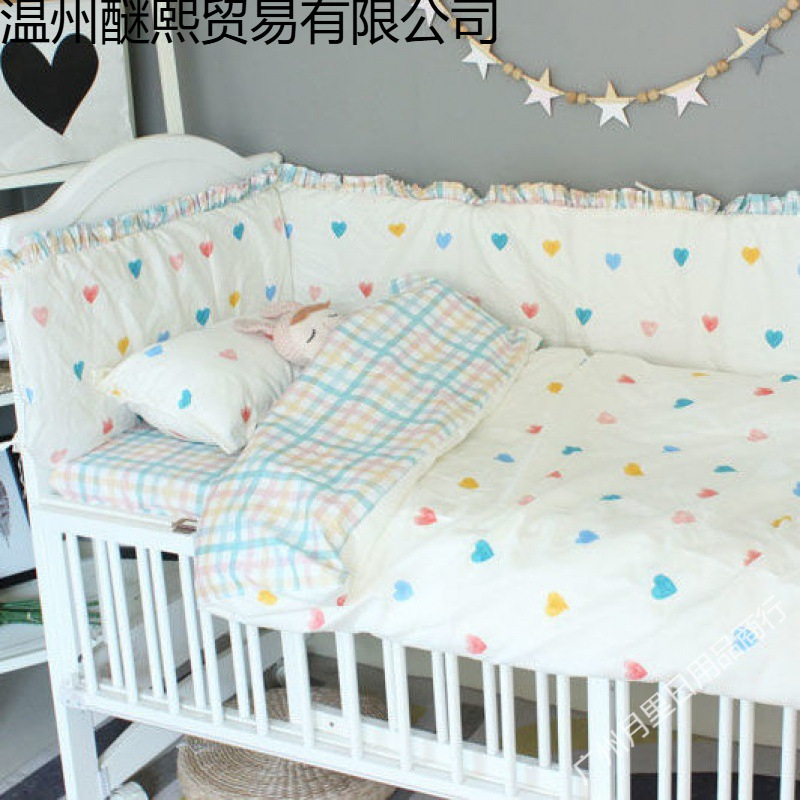 Spliced ​​Bed Bed Surround Baby Baby Bedding Lace Anti-Collision Can Be Customized for All Seasons and Removable and Washable