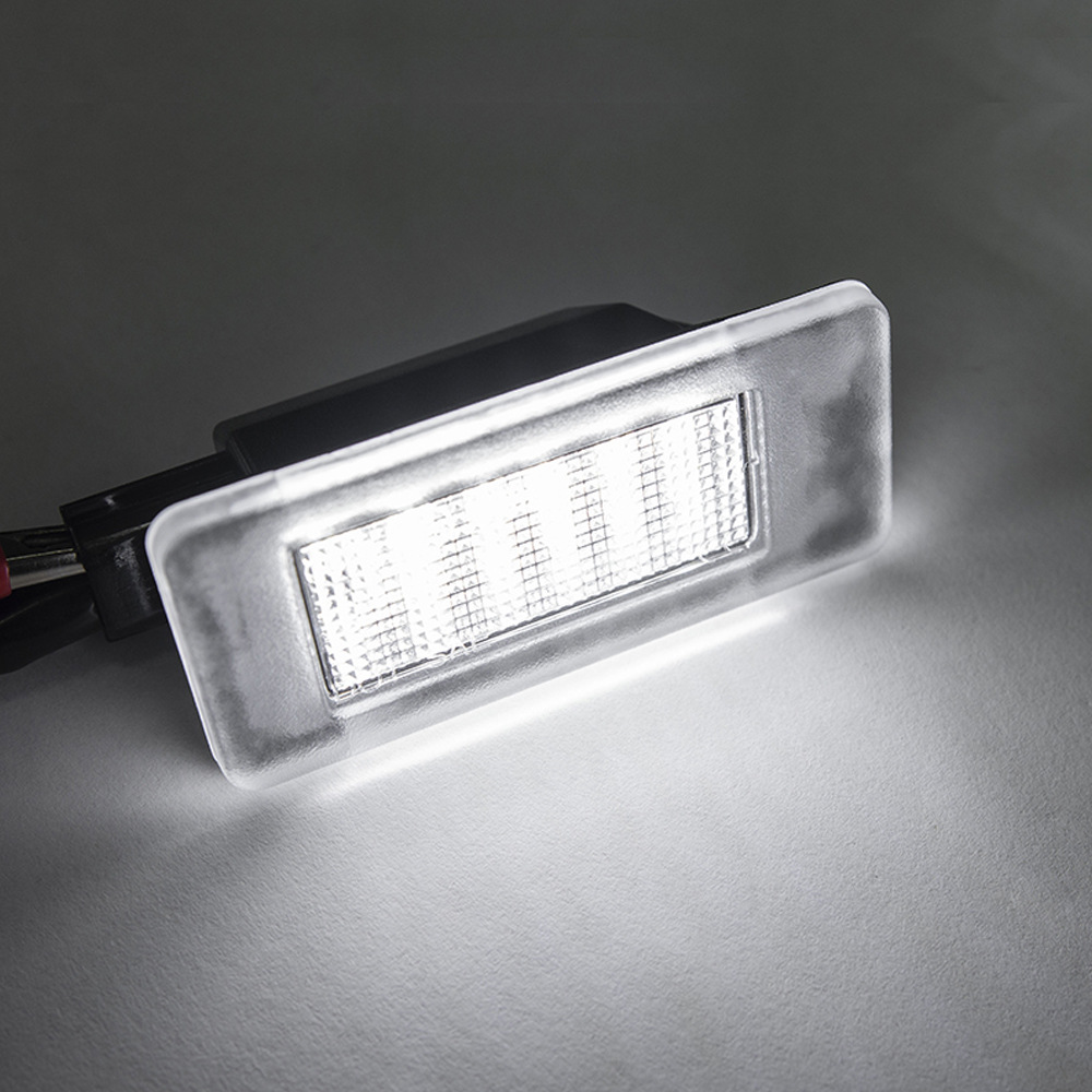 2Pcs18 Lights Black Led License Plate Light Suitable for Nissan Serena C27 16-19 Years Cross-Border Hot Sale