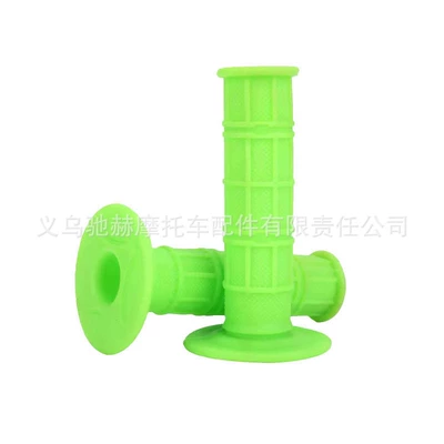 22/24mm Off-Road Motorcycle Modification Parts Silicone Soft Handlebar Grips Handlebar Rubber Grip Cover Handlebar Rubber (Motorcycle Handle Cover) - cj-002-fluorescent-green