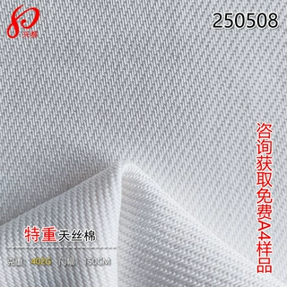 定制402克特重兴都天丝面料  7S粗支天丝棉西装休闲服夹克面料