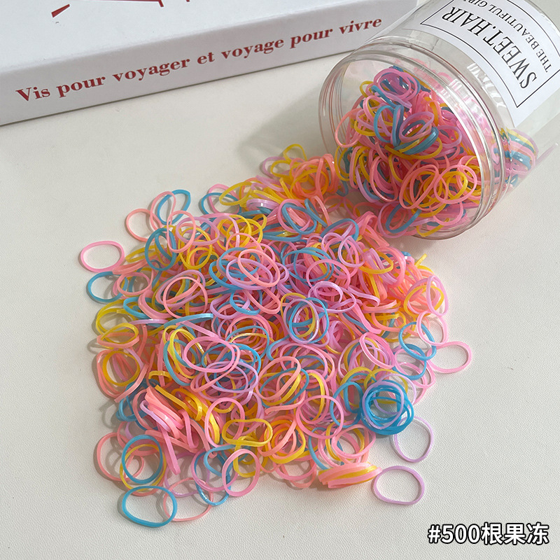 Pequeña banda de goma disponible negra para las mujeres, alta banda de goma elástico y durable, Banda del pelo, Banda del pelo para las muchachas