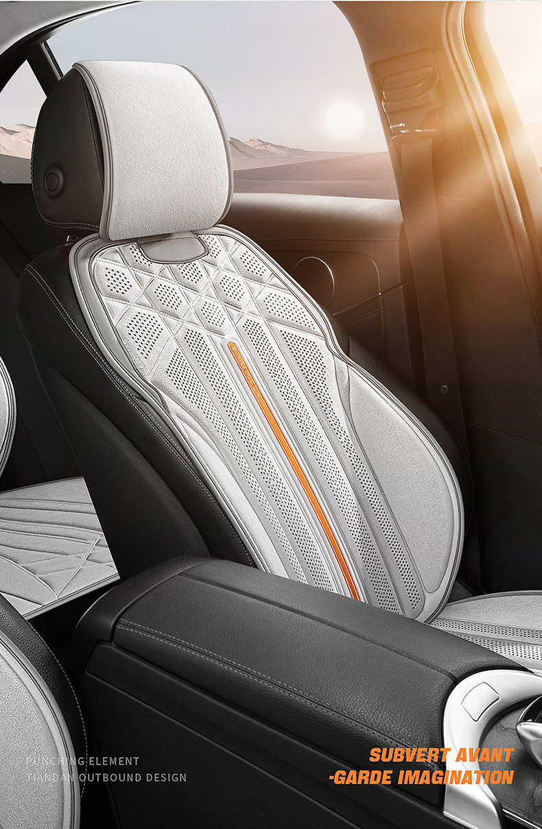 24 New Four Seasons General Motors Cushion Autumn and Winter Suede Saddle Cushion Seat Cushion Car Cushion Winter Plush Interior
