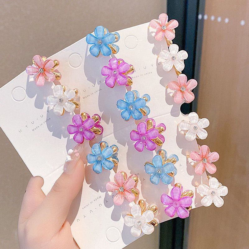 Sweet Flower Alloy Plating Inlay Rhinestones Hair Claws 1 Piece display picture 1