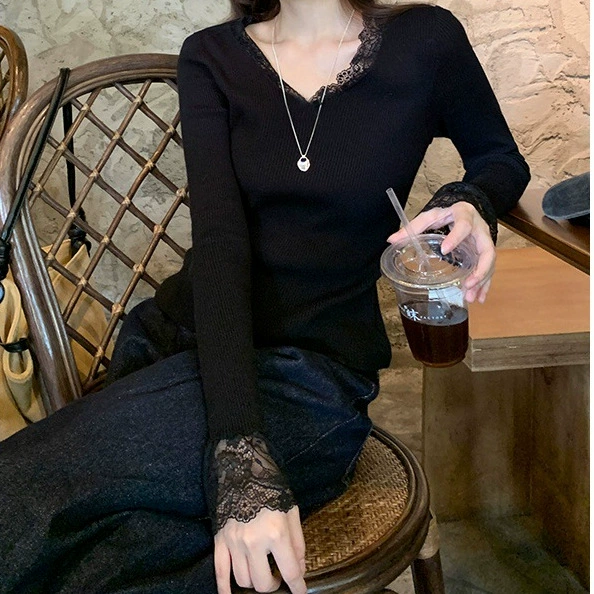 Кружевное демисезонное тёплое длинный рукав, кружевное платье, Slim fit