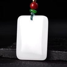 不掉色高级无事牌平安吊坠平安转运项链好运diy新款玉石