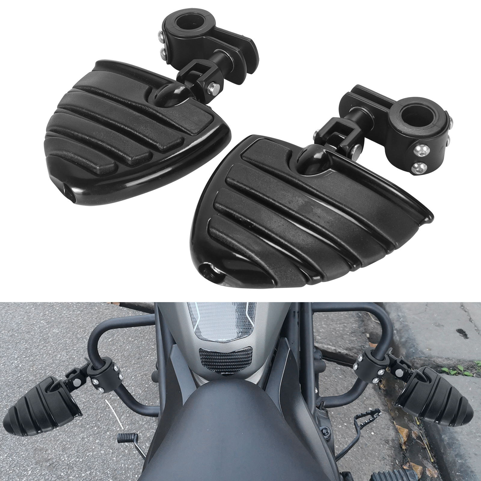 Motorcycle Accessories for Harley-Davidson Universal Modification: Bumper Guard Bar, Footrest, Rest Footrest, Foot Pedal
