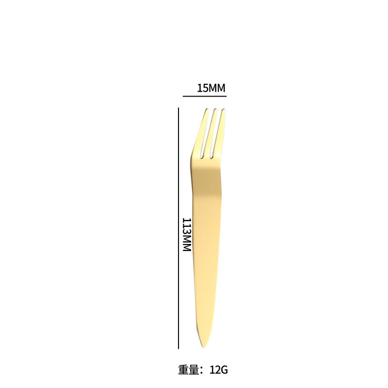 不锈钢月饼刀叉生日蛋糕叉两用勺叉甜品水果叉子印logo月饼叉套装|undefined