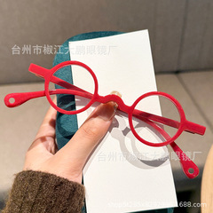 跨境个性小圆框防蓝光老花眼镜时尚复古老视镜中老年老花镜批发