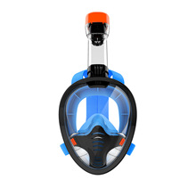 工厂现货单管式潜水面罩 自由潜面镜全干式呼吸面罩男女通用面罩