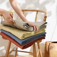 长绒棉单品全棉磨毛被套床单纯色素色纯棉秋冬1.8m床上用品