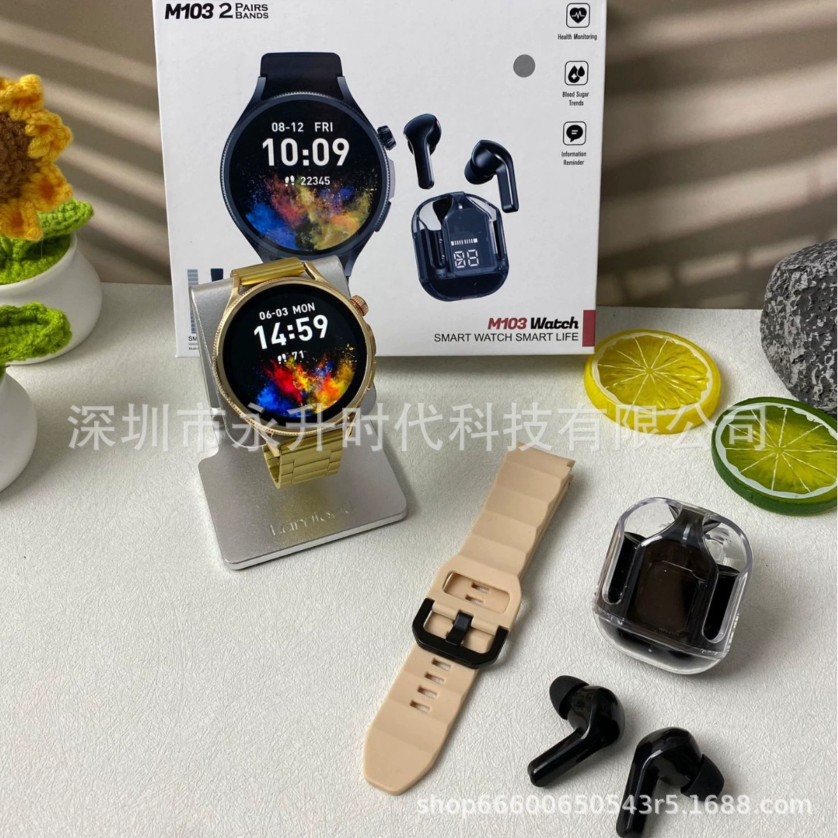 (), браслет, наушники, часы, Bluetooth, 2 в 1, отслеживание пульса