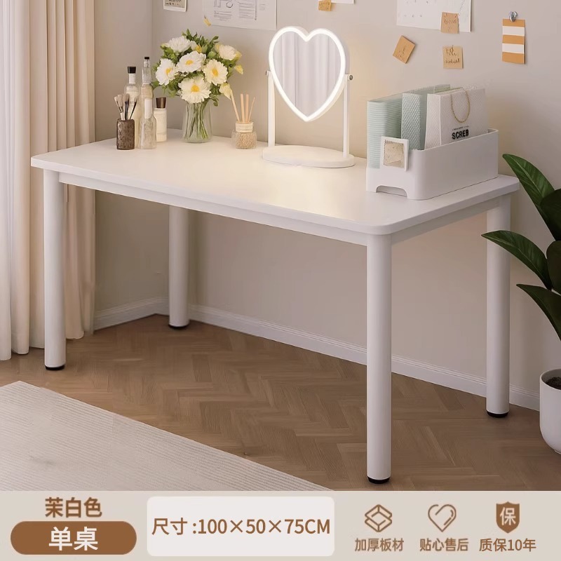 Mesa de dormitorio de niñas pequeña mesa de maquillaje de vestir simple moderna in-viento simple escritorio de escritorio mesa de computadora de oficina