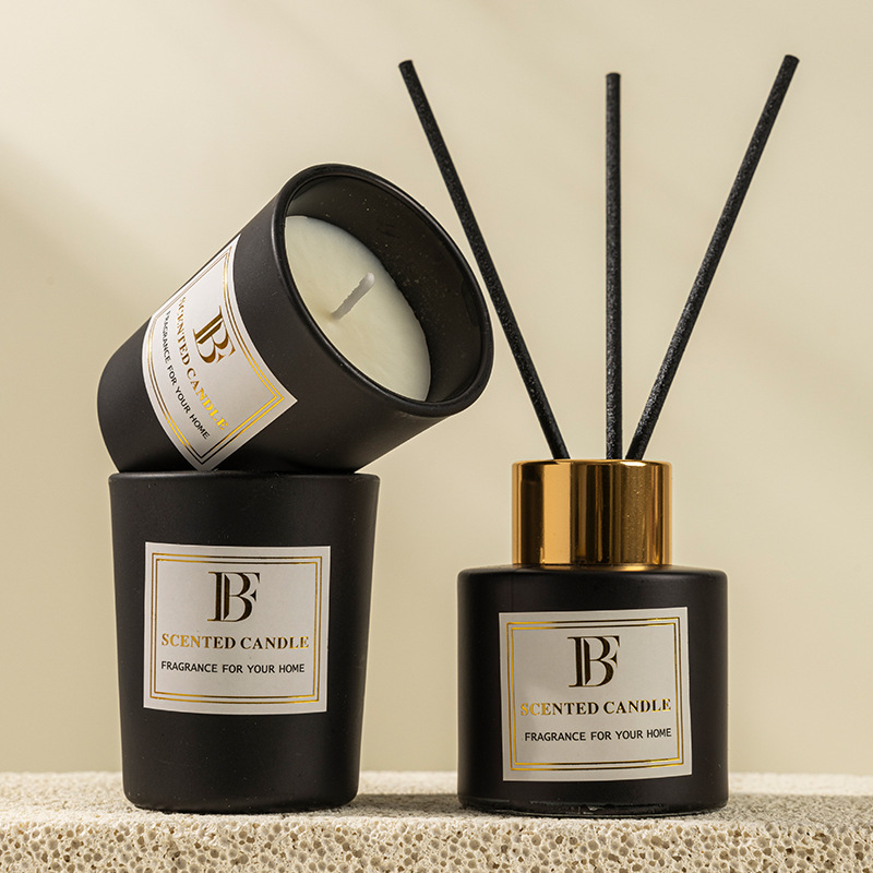 Fireless Aromatherapy Candle Set Glass Bedroom Aroma Candle Aromatherapy Indoor Ornament Gift Box Romantic Gift