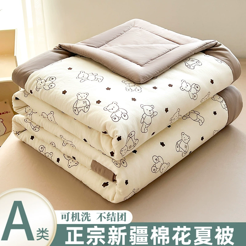 Лето-прохладное одеяло 100 Синьцзянское хлопковое одеяло 200x230 Воздушное одеяло весной и осенью