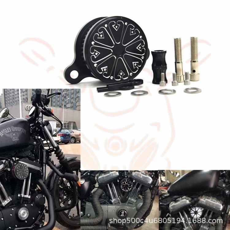 Аксессуары для модификации мотоцикла, воздушный фильтр с рисунком, воздушный фильтр Harley XL883/1200 48/72, модификация