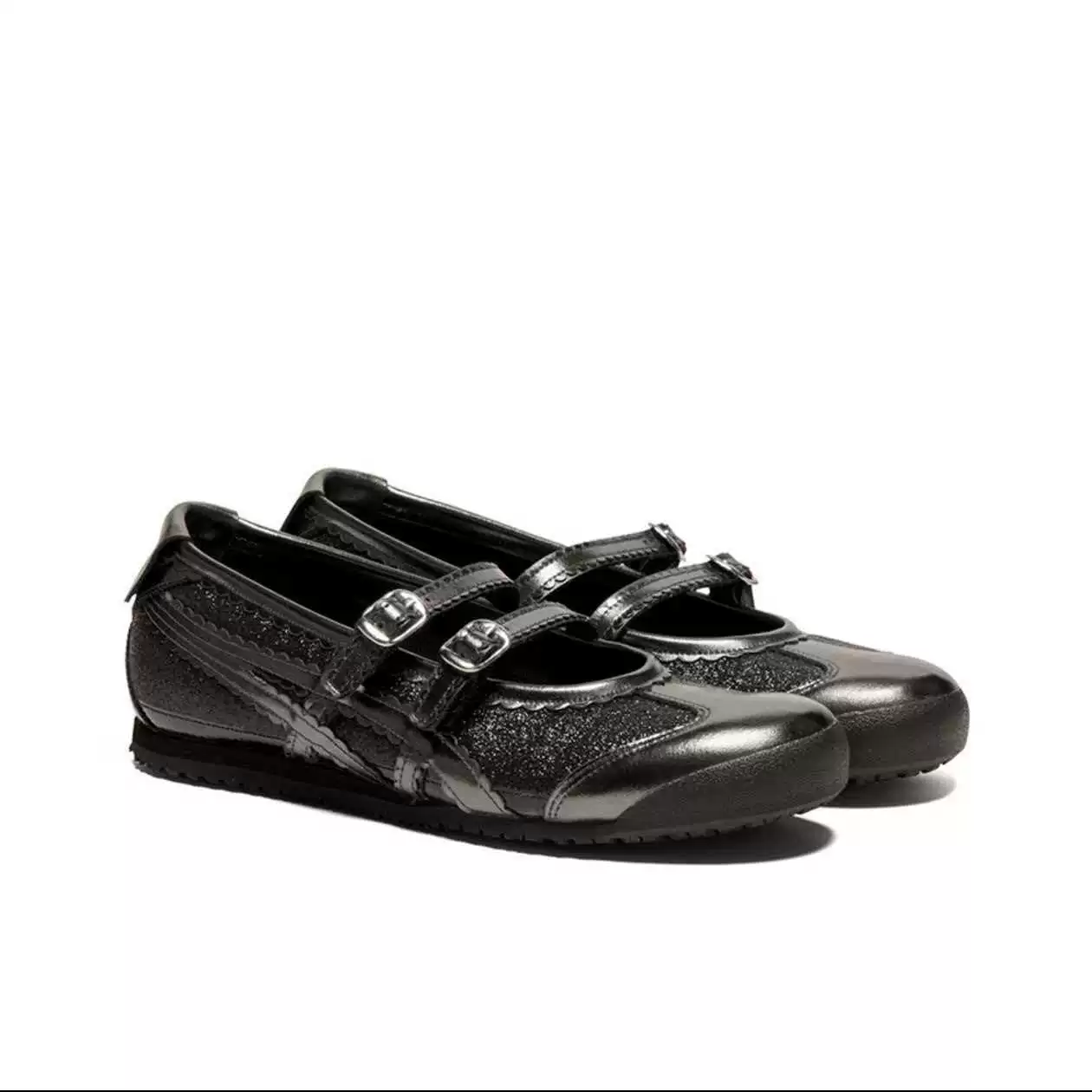 Балетки Mary Jane Onitsuka Tiger Mexico 66 TGRS — ретро повседневные, ремешки в стиле Mary Jane