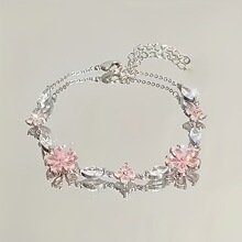 L 29418 CZ Sakura Star Bow Bracelet �ʯӣ�����º���������