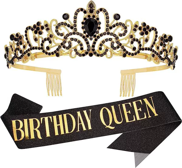 Gold Black Diamond QUEEN Set